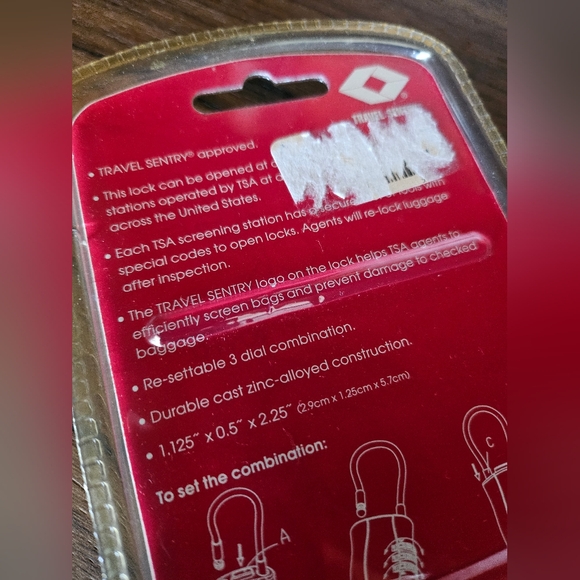 GForce 3 Digit Combination Coded Cable Luggage Lock Anti-theft Suitcase Orange - Picture 5 of 6